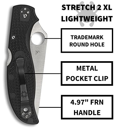 Spyderco Stretch 2 XL Signature Lightweight Pocket Knife with 3.43"