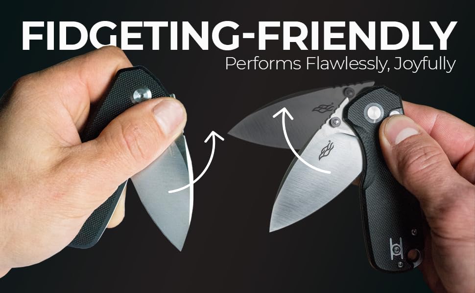 Firebird GANZO FH925-BK Small Pocket Folding Knife Button Lock D2
