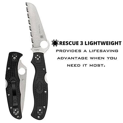 Spyderco Rescue 3 Lightweight Knife with 93mm