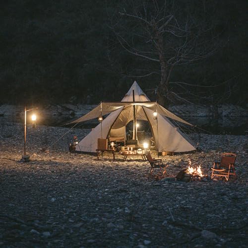 Naturehike Ranch Hot Tent with Stove Jack, Glamping Teepee Tent for 6-8 Person,