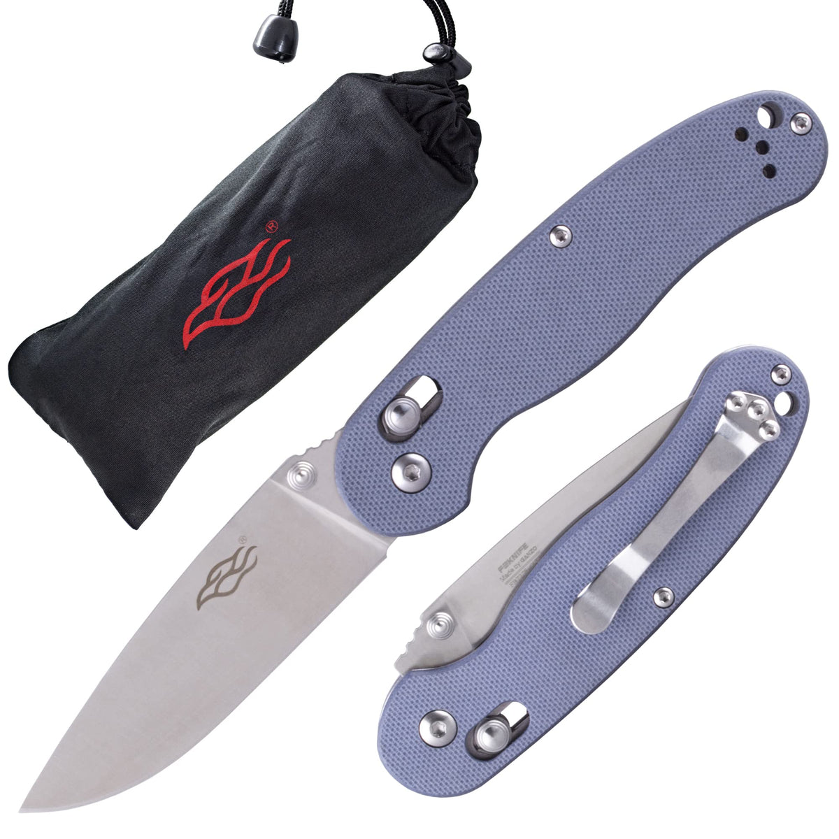 Firebird GANZO Folding Pocket Knife FB727S-GY 440C Stainless