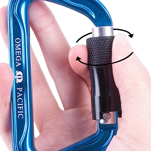 Omega Pacific Standard D Aluminum Keylock Quik-Lok Carabiner