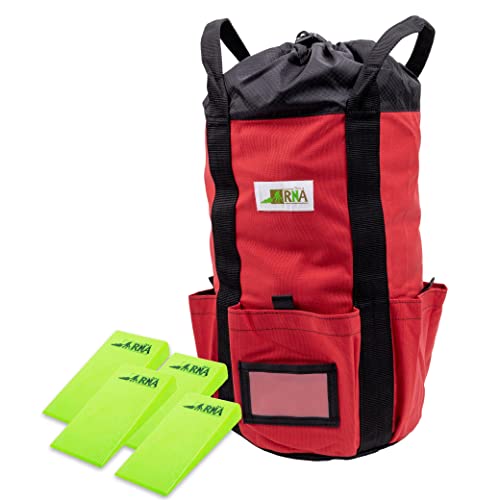 Rock-N-Rescue Arbor Rope Storage Bag 200 ft bundle w/Hi-Vis Felling Wedge Combo