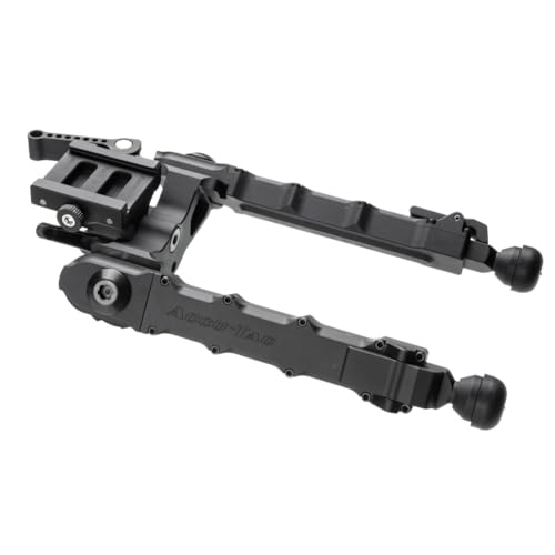 Accu-Tac HD-50 Heavy Duty .50 BMG Arca Spec QD Bipod, Flat Black, HD50-ASQD