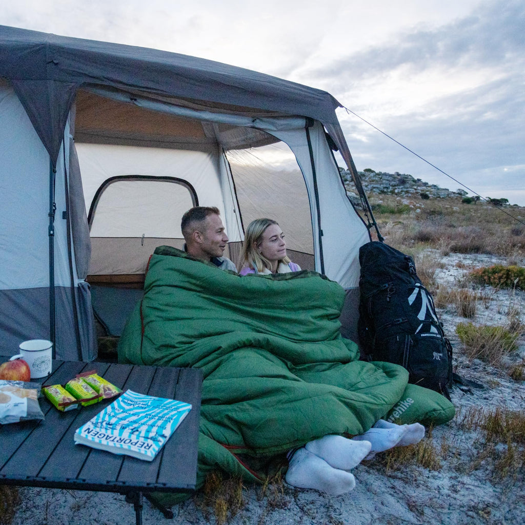 Naturehike 0 Degree Flannel Double Sleeping Bag with Pillows for Couples & Famil, view 7