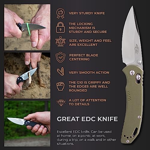 Firebird GANZO F753M1 Pocket Folding Knife Anti-Slip G-10