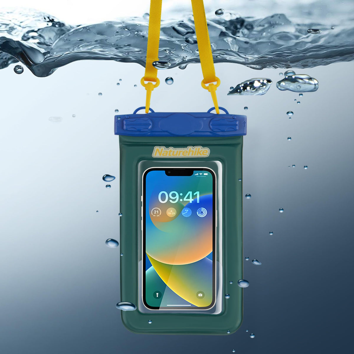 Naturehike IPX8 Floating Waterproof Phone Pouch, Waterproof Phone Case with Lany