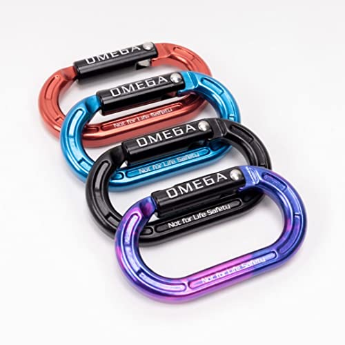 Micro Raider Mini Oval Carabiner - Hot Forged Aluminum Climbing Connector - 4kN