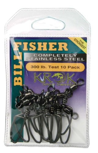 Billfisher SSKS300-10Pk Krok Snap Fishing Swivels