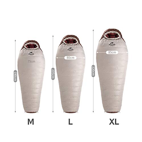 Naturehike Snowbird Mummy Down Sleeping Bag - Ultralight Duck Down Winter Warm S, view 3