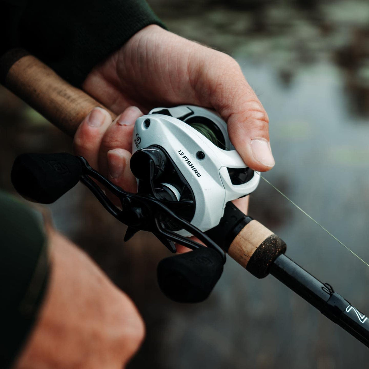 13 FISHING - Concept C2 - Low-Profile Baitcast Fishing Reel 200 Size- 8.3:1 - Ri