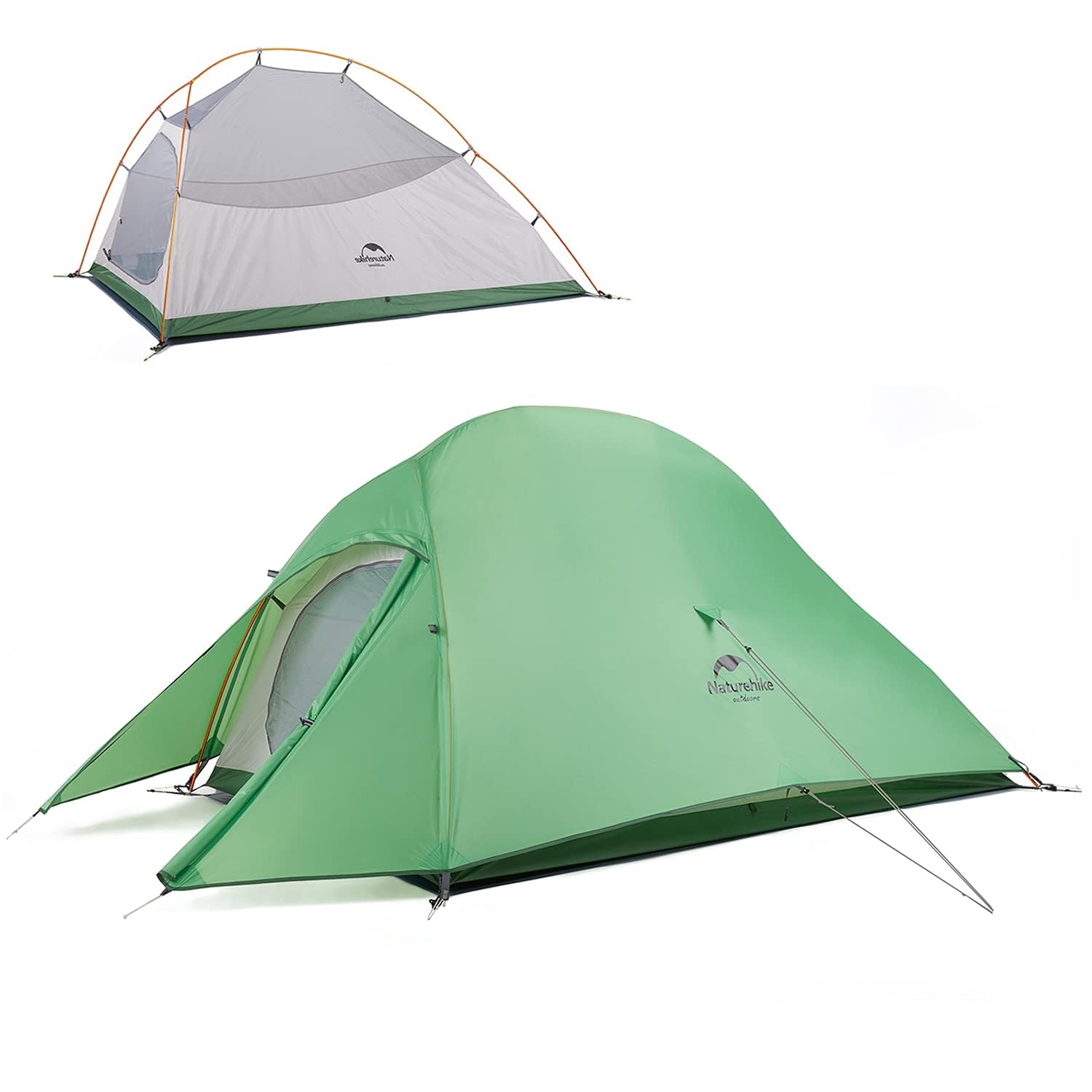 Naturehike Cloud Up Free Standing 2 Person Backpacking Tent Ultralight Nylon Dou