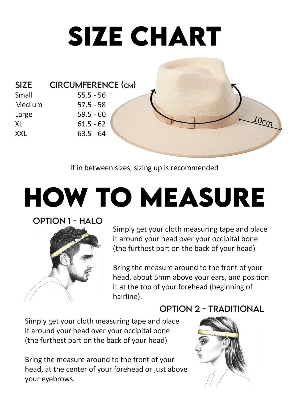 Lack of Color Women's Rancher Fedora Hat (Ivory, Medium (57 cm))