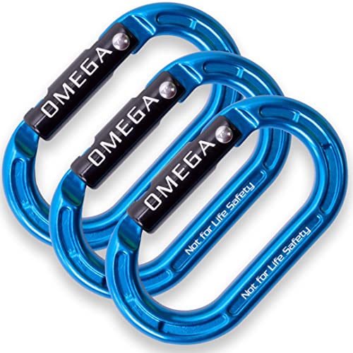Micro Raider Mini Oval Carabiner - Hot Forged Aluminum Climbing Connector - 4kN