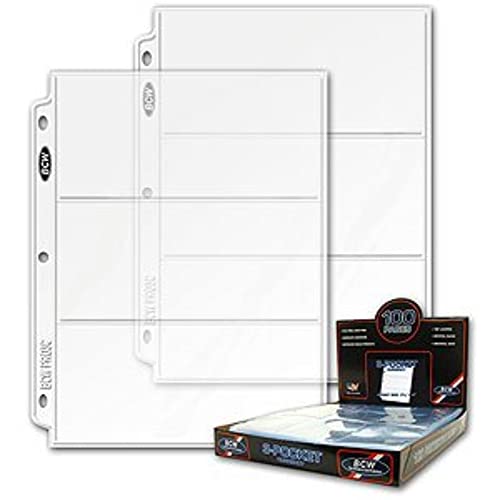 3 slot Coupon Pages for Coupon Organizer Binder (set of 10)