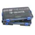 Calcutta Waterproof 4-Latch Tackle Utility Boxes – 2 Pack, Fishing Storage Box O
