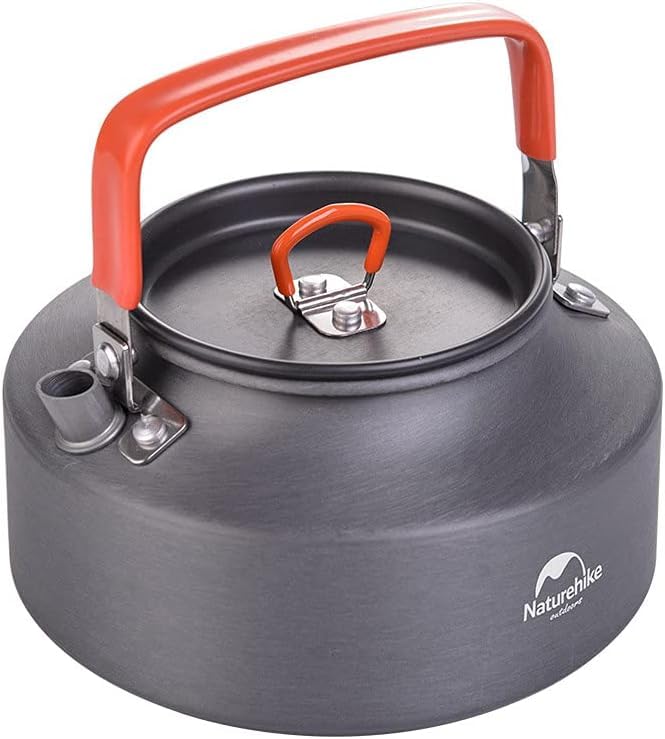Naturehike 1.45L Camping Kettle Teapot Coffee Pot, Portable Aluminum Outdoor Ket