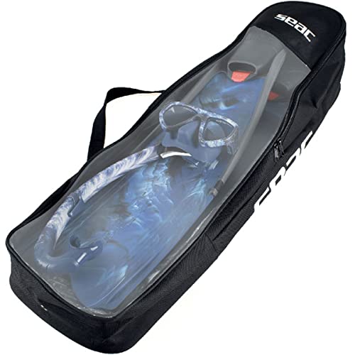 SEAC Motus Tris, Freediving and Spearfishing Set Motus Long fins, One Diving mas