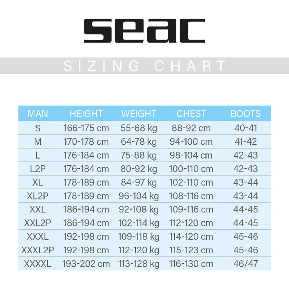 SEAC Drysuits, Warm Dry Man, Color: Black, Size: XL (0060001009105A)