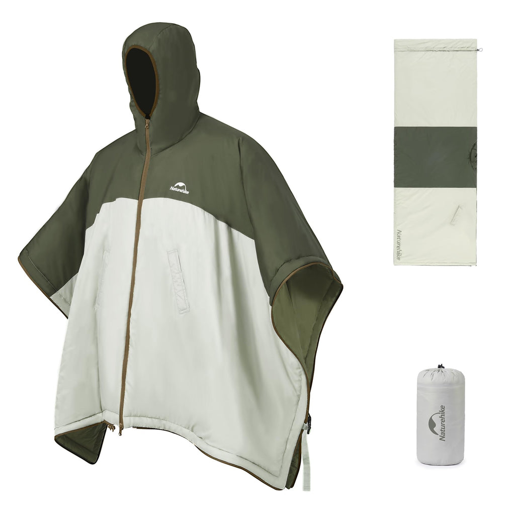 Naturehike Wearable Hooded Poncho Sleeping Bags with Teflon Fabric and Imitation, view 8