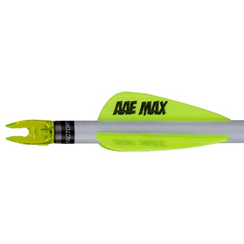 AAE Plastifletch Max Shield Vanes (100 Pack), Yellow, 2"