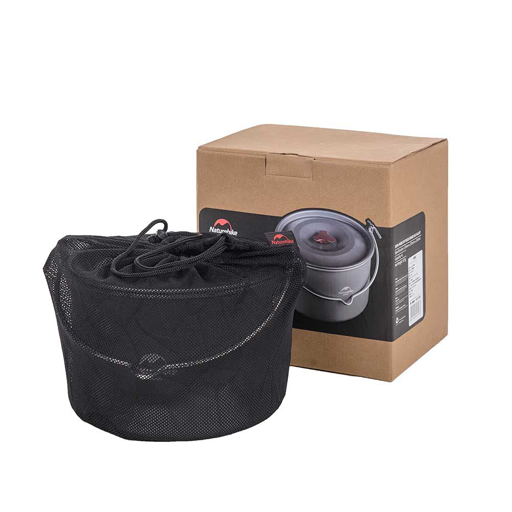 Naturehike 4-6 Person Aluminum Hanging Pot, Portable Camping Pot with Lid, 4.2 Q, view 6