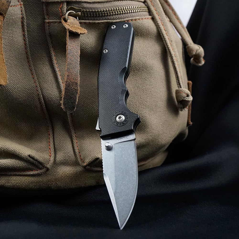 Andrew Demko AD20.5 Shark Cub Shark Lock Folding Knife 2.75" AUS-10A Stonewashed