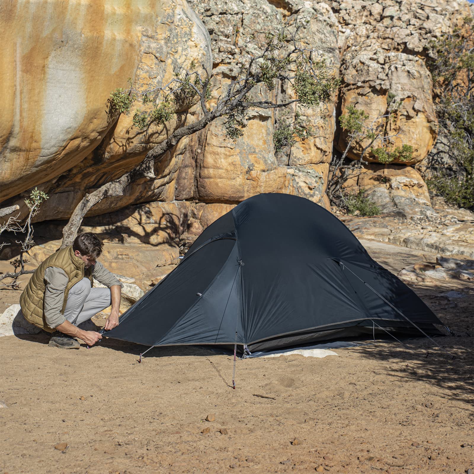 Naturehike Cloud-Up 2 Person Tent Lightweight Backpacking Tent with Footprint -