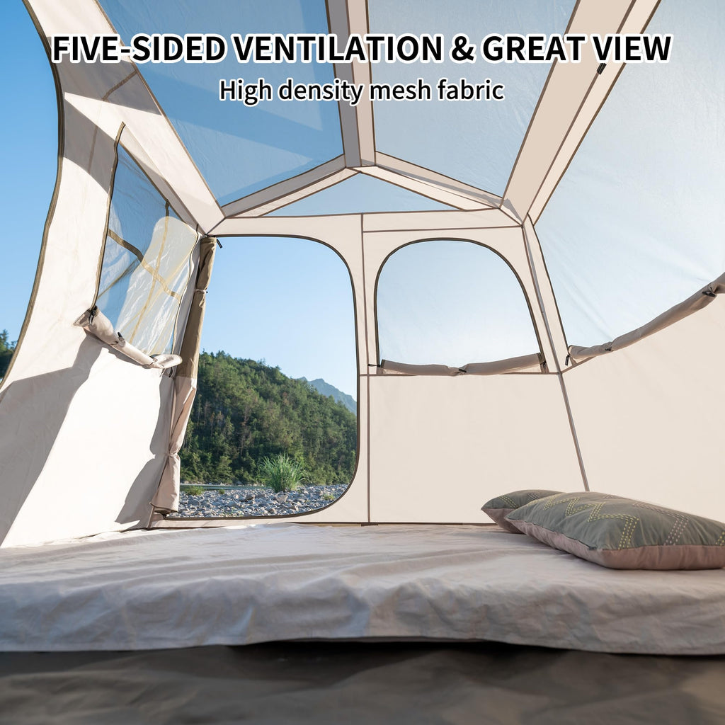 Naturehike Village Camping Tent,4/6/8 Person Tents for Camping, 60S Easy Setup I, view 4