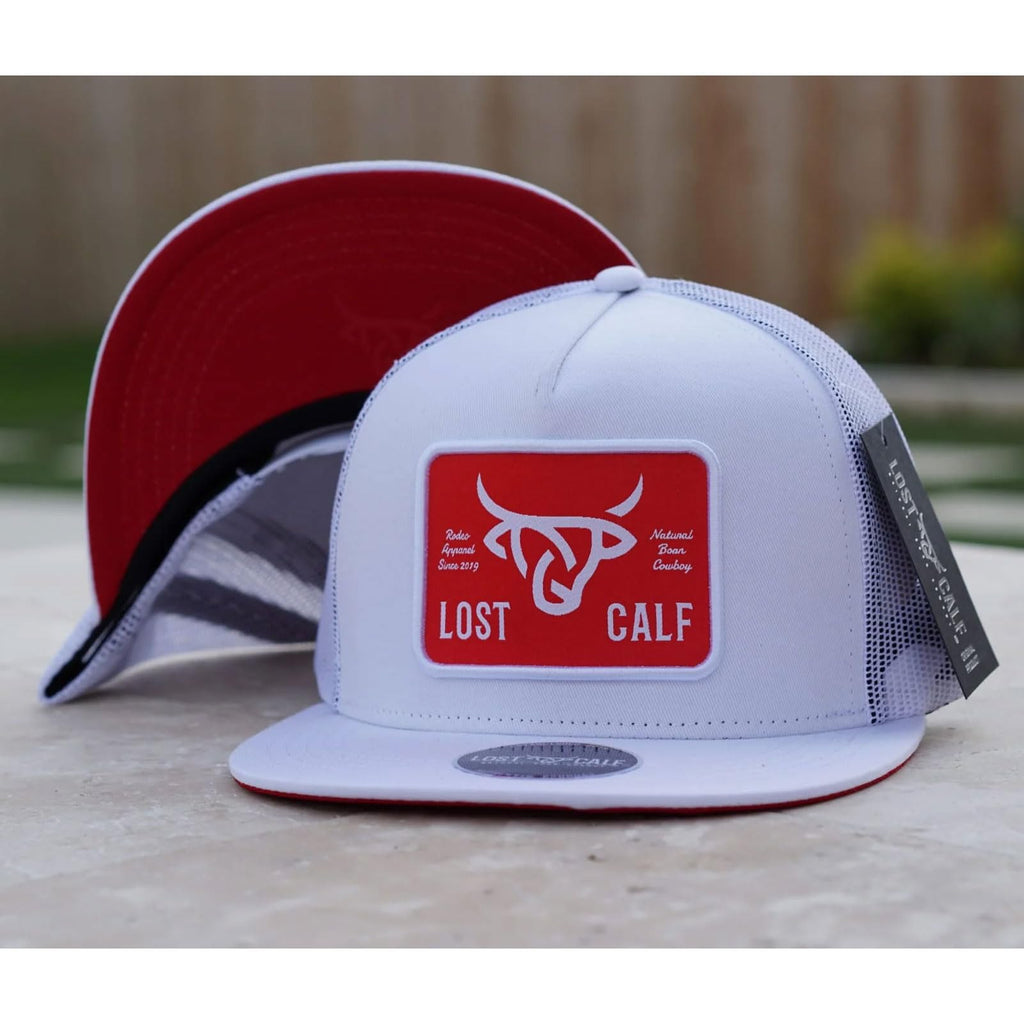 Lost Calf Flat Plate White RED, view 2