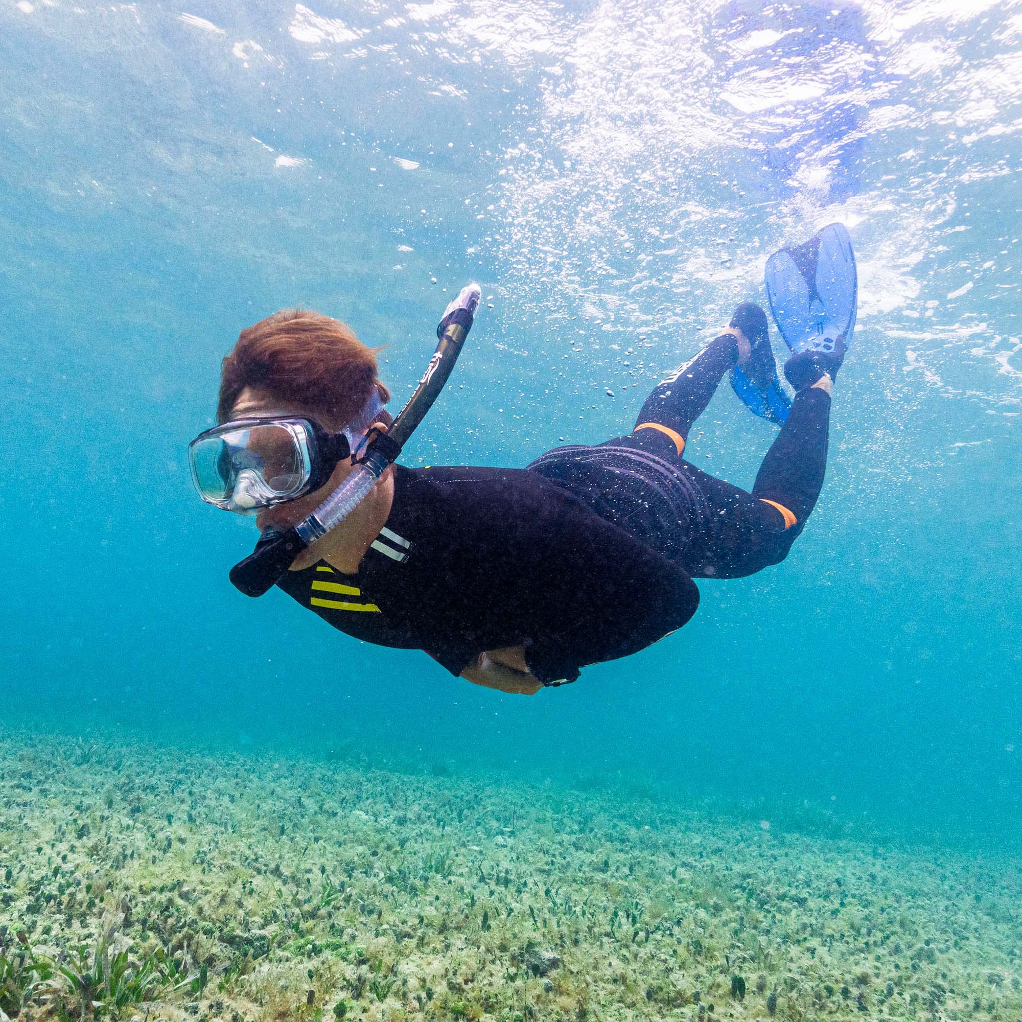 TUSA Sport Adult Imprex 3D Purge Mask and Dry Snorkel Combo, Black/Black, UC-332