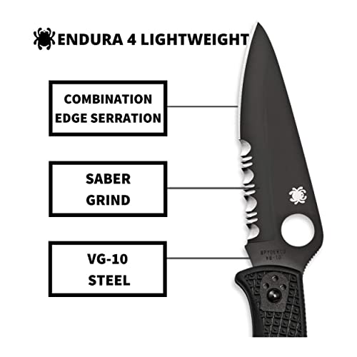 Spyderco Endura4 Nylon Combo Edge/Black