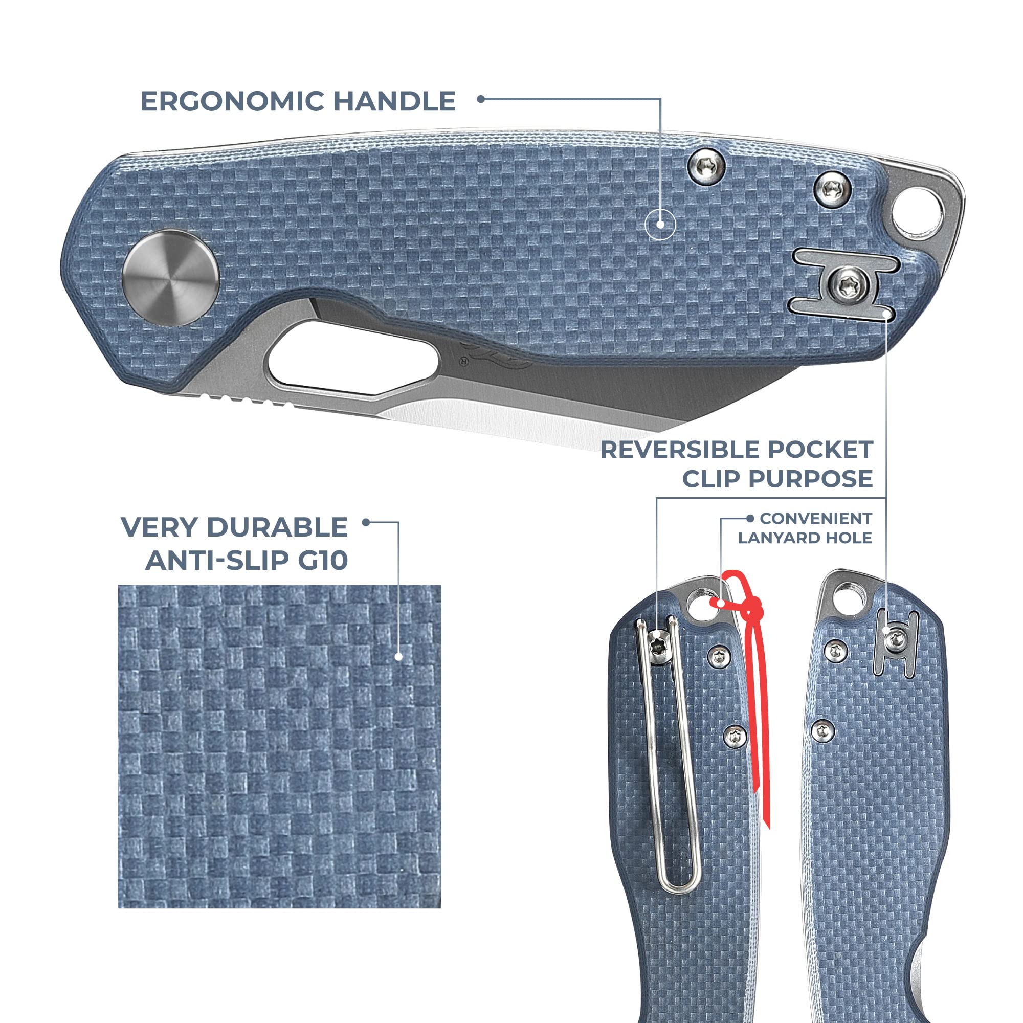 Firebird GANZO FH924-GY Ball Bearing Pocket Folding Knife