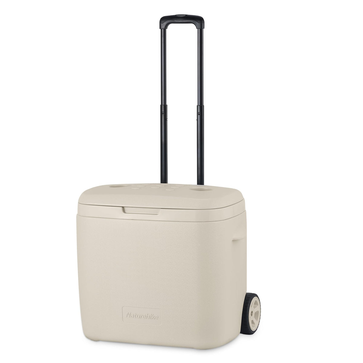 Naturehike 40QT Wheeled Hard Cooler, Insulated Food Safety Ice Chest Box with Te