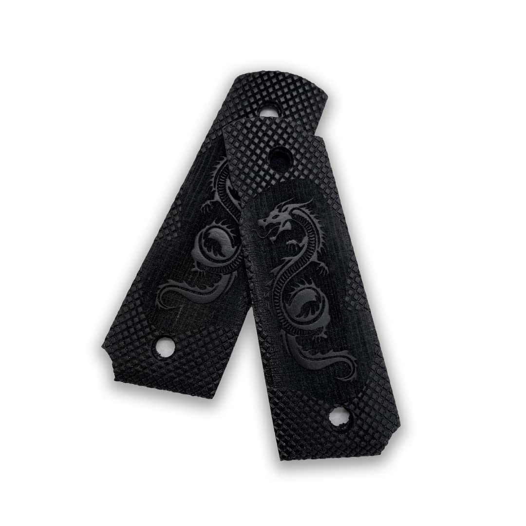 Zib Grips, 1911 Dragon Pattern Selection, Wood Grips