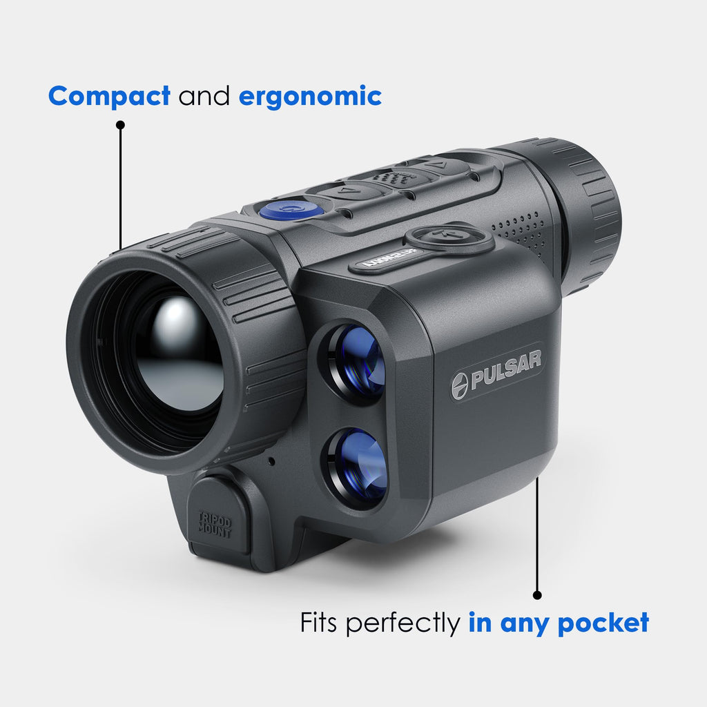 Pulsar Axion 2 LRF XQ35 Pro Thermal Monocular with Laser Range Finder, view 3