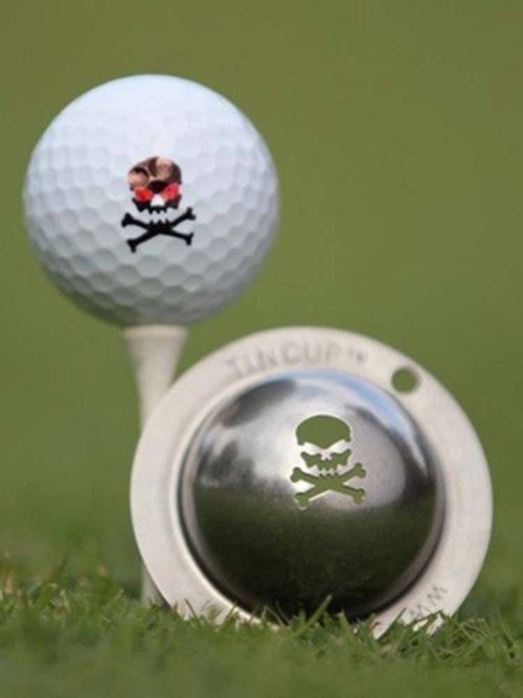 Tin Cup Golf Ball Custom Marker Alignment Tool (Jolly Roger)