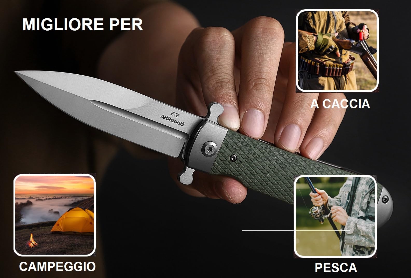 Firebird Knife GANZO Firebird Adimanti Samson-BK Pocket Folding Knife