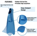 TUSA Sport Full Foot Rubber Snorkeling Fin, Small (5-7), Black (UF-1202 BK S)