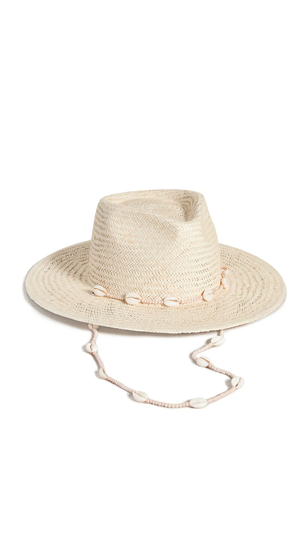 Lack of Color Women's Seashells Straw Fedora, Natural, S