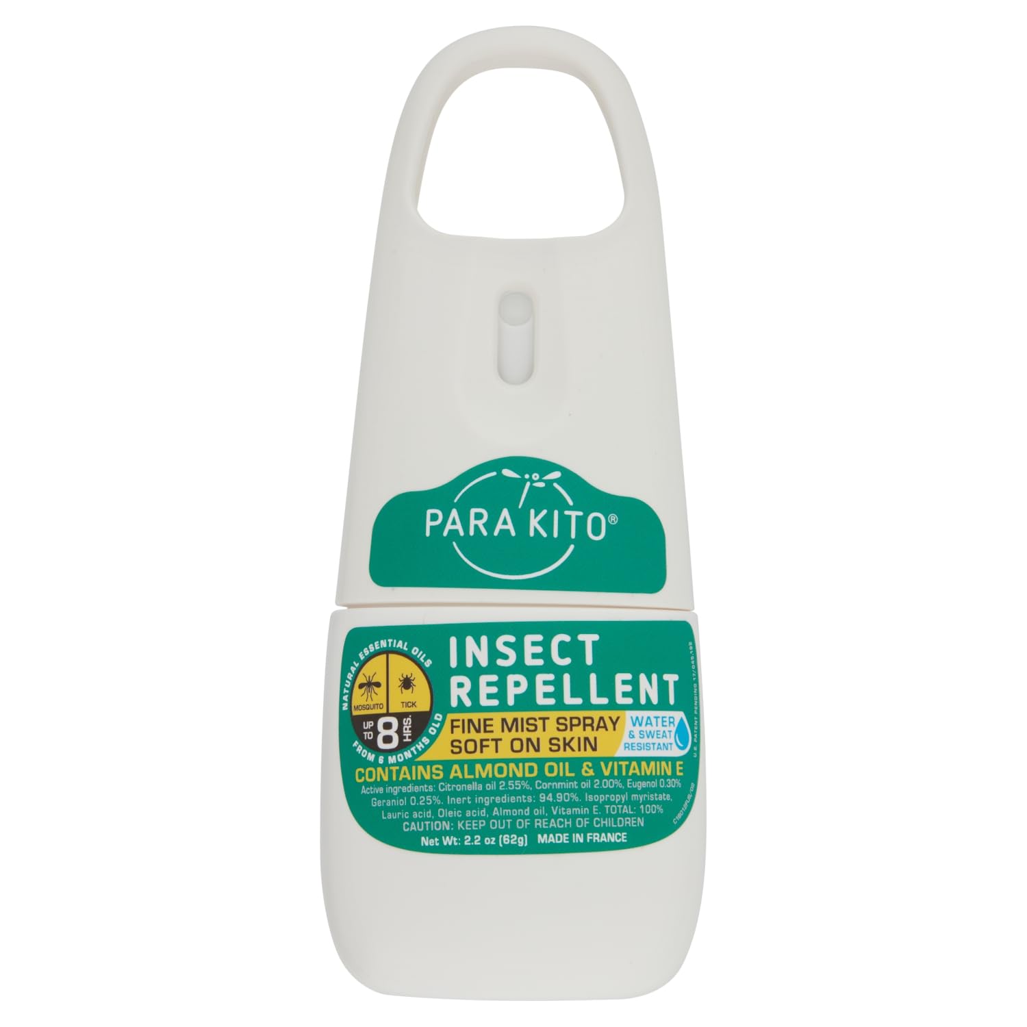 PARAKITO Mosquito, Insect & Bug Spray Bundle - Includes Spray, Black Wristband