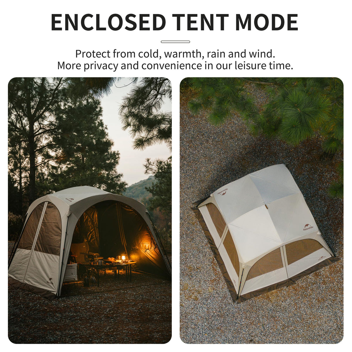 Naturehike Cloud Boundar Camping Sun Shelter, 60S Easy Setup Instant Pop up Cano