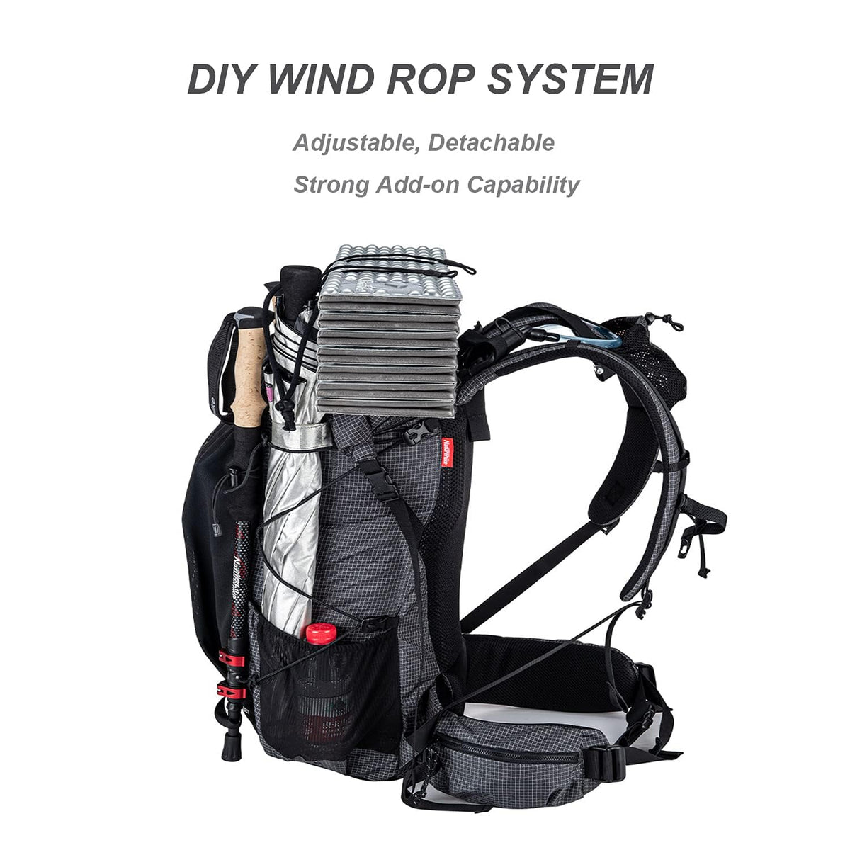 Naturehike Hiking Camping Backpack 45L/65L Lightweight Internal Frame with Rain