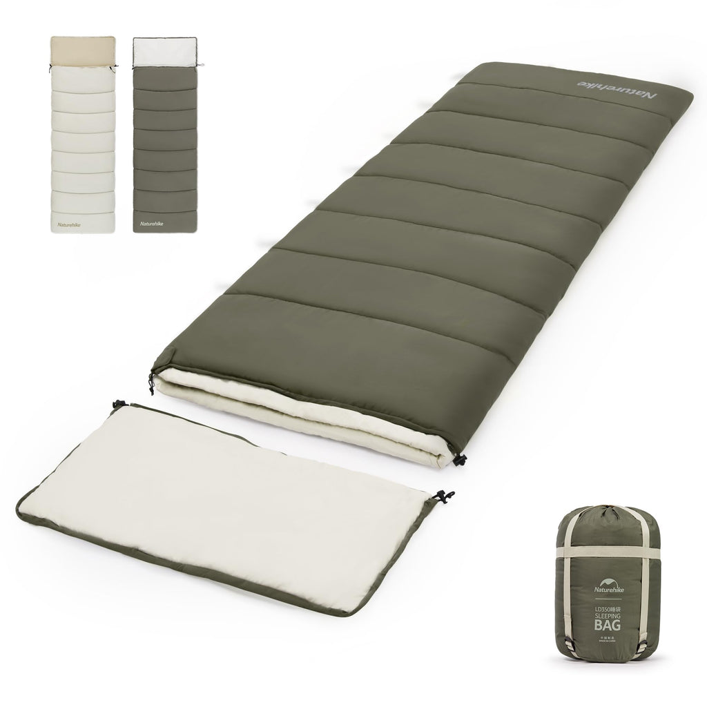 Naturehike Camping Sleeping Bag，Spliceable Double Sleeping Bag for Adults&Kids,