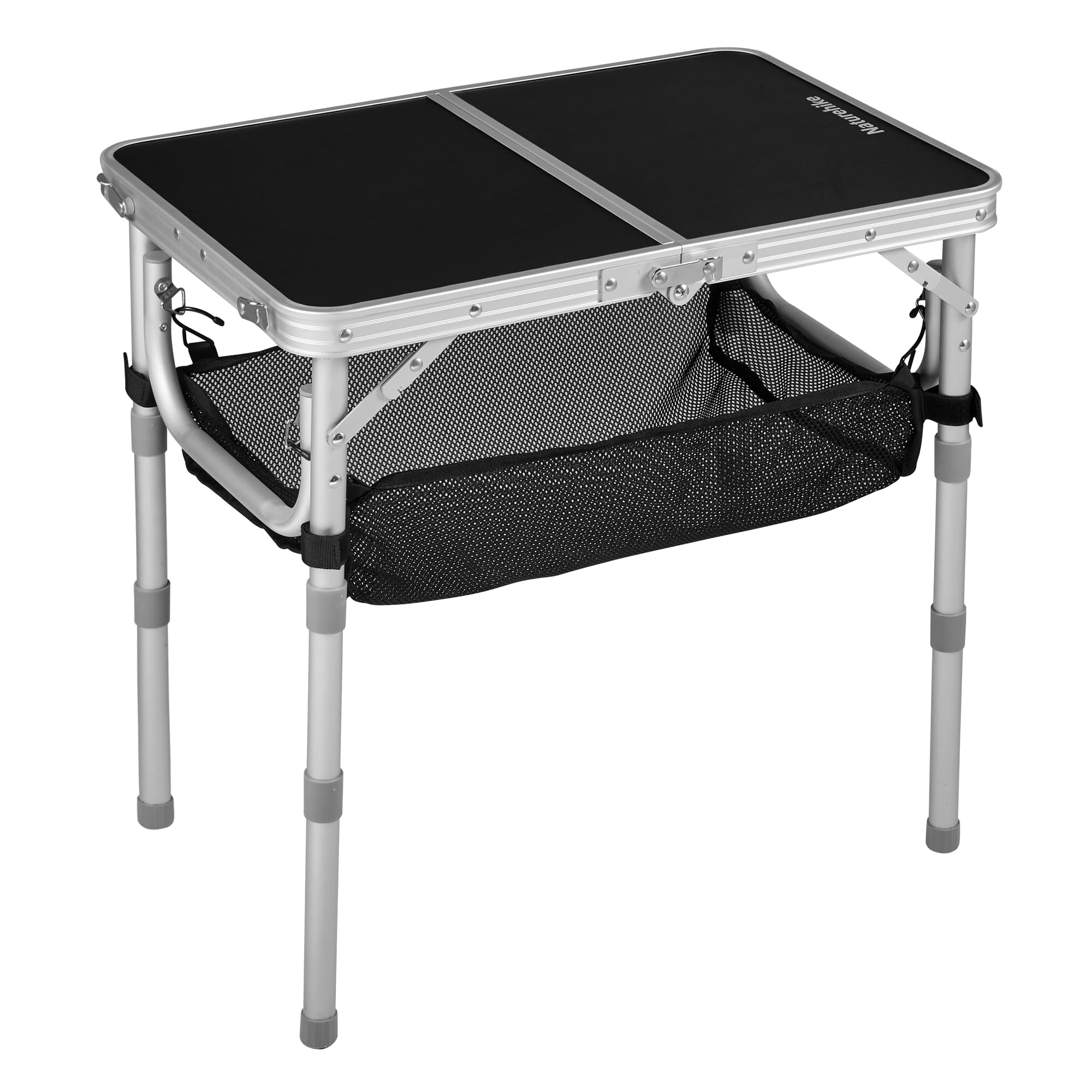 Naturehike Folding Camping Table, 23.6" x 15.7" Portable Table with with Mesh Ho