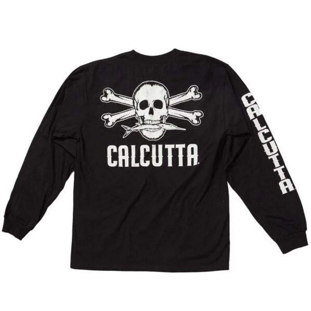Calcutta Men’s Original Logo Long Sleeve T-Shirt, Black, X-Large