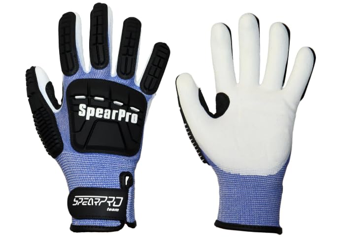 SpearPro Dyneema Lobster Gloves (Blue, Medium)