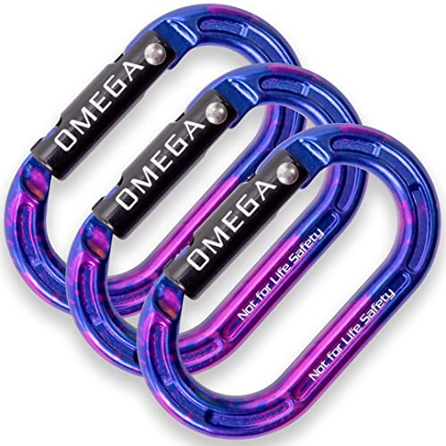Micro Raider Mini Oval Carabiner - Hot Forged Aluminum Climbing Connector - 4kN