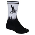 SockGuy Unisex Squatchit 6in Crew Athletic Cycling/Running Socks (US, Alpha, Sma
