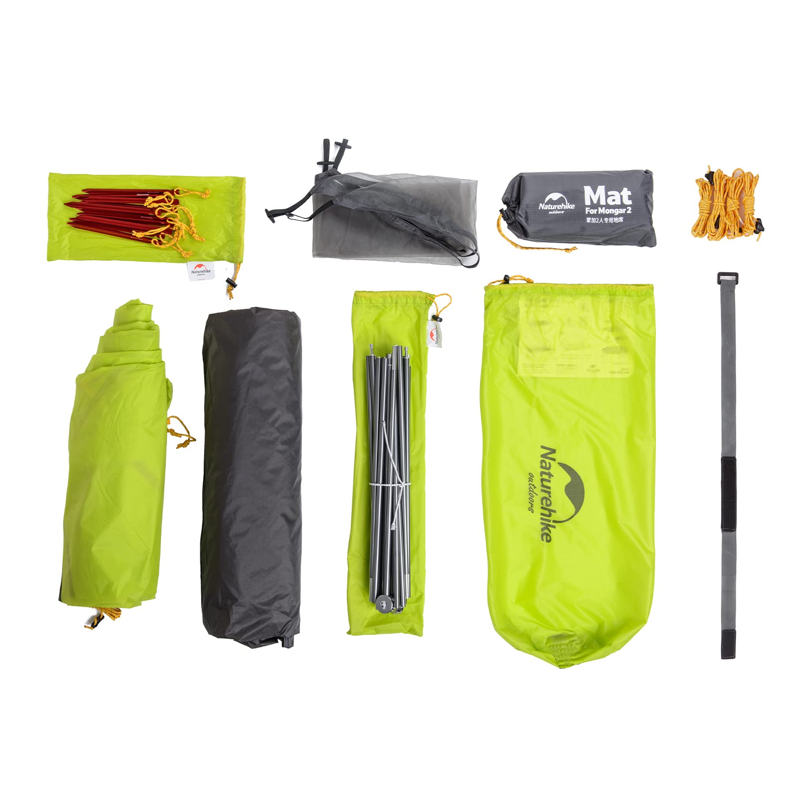Naturehike Mongar 2 Person Backpacking Tent 3 Season Camping Ultralight Lightwei